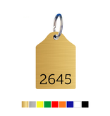 CombiCraft Kunststof sleutellabel met nummer - per stuk