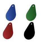 CombiCraft Aluminium nummerplaatje 29x45mm met nummer druppel - per stuk