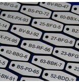 CombiCraft Kunststof sleutellabel wiebertje met kenteken - per stuk