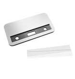 Aluminium naambadge Badgemaster 72x38mm eigen ontwerp - per stuk