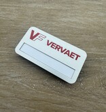 Aluminium naambadge Badgemaster 72x38mm eigen ontwerp - per stuk