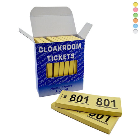 CombiCraft Nummerbloks genummerd 1 tot 1000 - per 1000 nummers