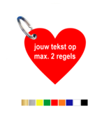 CombiCraft Kunststof sleutellabel hart 40,2x37mm met tekst - per stuk