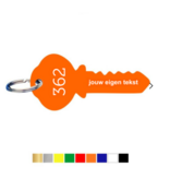 CombiCraft Kunststof sleutellabel sleutel 30x63mm met tekst - per stuk