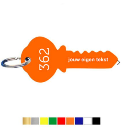 CombiCraft Kunststof sleutellabel sleutel 30x63mm met tekst - per stuk