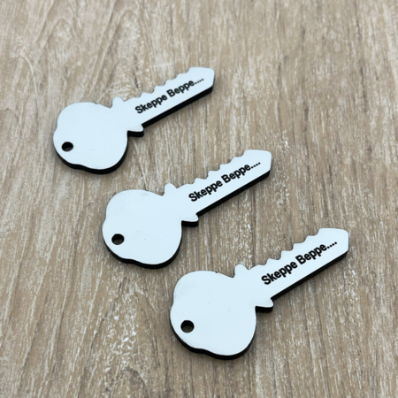 CombiCraft Kunststof sleutellabel sleutel 30x63mm met tekst - per stuk