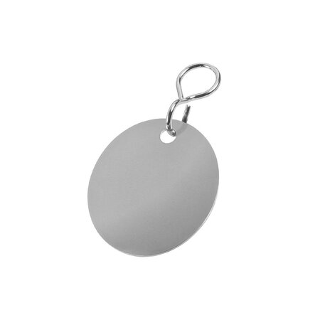 CombiCraft Blanco RVS sleutellabel Ø30mm actiemodel - per 1 stuk