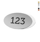 CombiCraft Laserfolie nummerplaatje ovaal met tape - per stuk