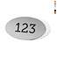 CombiCraft Laserfolie nummerplaatje ovaal met tape - per stuk
