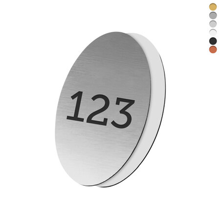 CombiCraft Laserfolie nummerplaatje ovaal met tape - per stuk