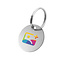 Sleutellabel aluminium met logo in onderdruk - per stuk