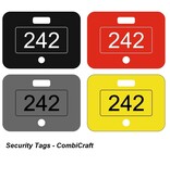 CombiCraft Kunststof security tag met nummer - per stuk