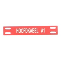 Kunststof kabellabel dubbele sleuf