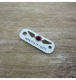 Graveren afroepvoorraad aluminium naambadges