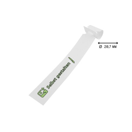 Sleufetiketten met eigen ontwerp 250x25mm  - per 200 etiketten