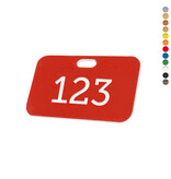 CombiCraft Kunststof nummerplaatje rechthoek met sleufgat - per stuk