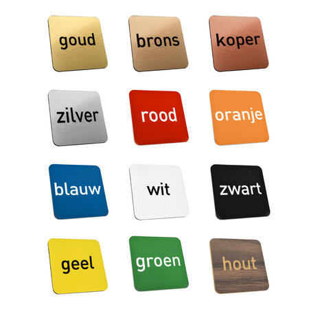 CombiCraft Kunststof nummerplaatje rechthoek met sleufgat - per stuk