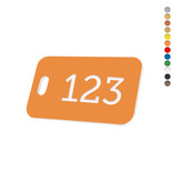 CombiCraft Kunststof nummerplaatje rechthoek met sleufgat - per stuk