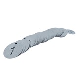 CombiCraft RVS nummerplaatjes Ø30 mm uitgespaard getal - per set