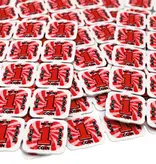Breekmunten plastic met 40 munten per matje - per 1000 stuks