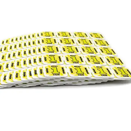 Breekmunten plastic met 40 munten per matje - per 1000 stuks