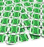 Breekmunten plastic met 40 munten per matje - per 1000 stuks