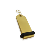 Blanco Midi Bumerang aluminium hotel sleutelhanger 30x75 mm