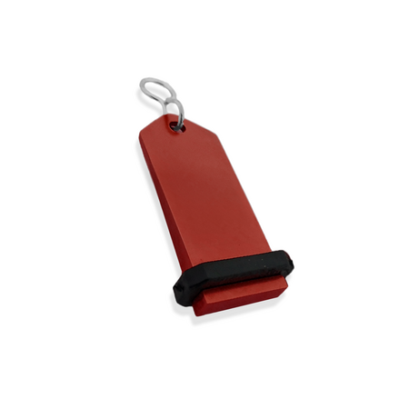 Blanco Midi Bumerang aluminium hotel sleutelhanger 30x75 mm