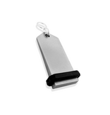 Blanco Midi Bumerang aluminium hotel sleutelhanger 30x75 mm