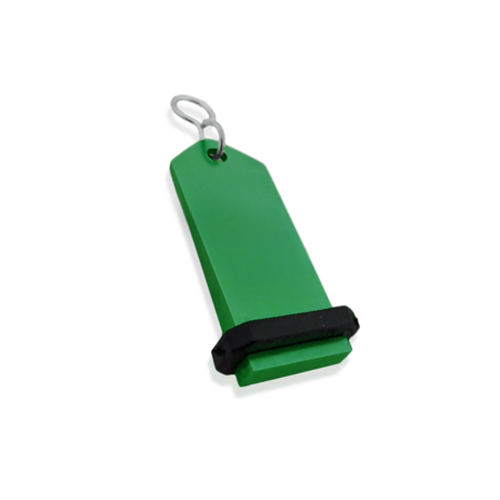 Blanco Midi Bumerang aluminium hotel sleutelhanger 30x75 mm