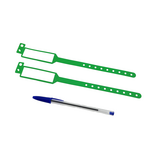 CombiCraft Beschrijfbare polsbandjes met kliksluiting van kunststof - per 100 stuks