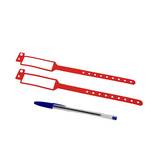 CombiCraft Beschrijfbare polsbandjes met kliksluiting van kunststof - per 100 stuks