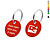 CombiCraft Kunststof sleutellabel met tekst en logo