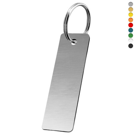 CombiCraft Blanco kunststof sleutellabel rechthoek  - per stuk