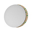 Blanco aluminium nummerplaatje Ø75mm met tape - per stuk