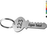 CombiCraft Kunststof sleutellabel sleutel 30x63mm met tekst - per stuk