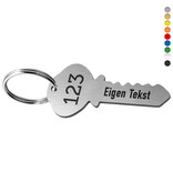 CombiCraft Kunststof sleutellabel sleutel 30x63mm met tekst - per stuk