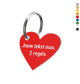 CombiCraft Kunststof sleutellabel hart 40,2x37mm met tekst - per stuk