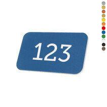 Kunststof nummerplaatje rechthoek