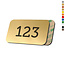 CombiCraft Kunststof nummerplaatje rechthoek met tape - per stuk