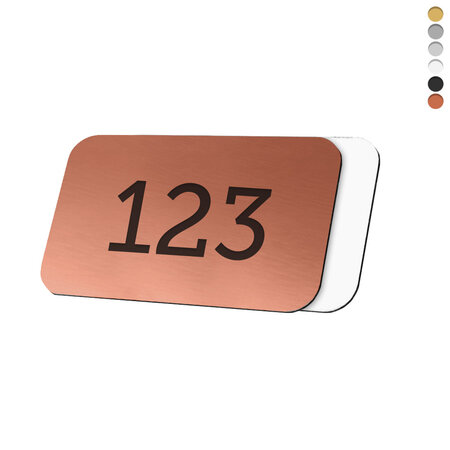 CombiCraft Laserfolie nummerplaatje rechthoek met tape - per stuk