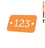 CombiCraft Kunststof nummerplaatje rechthoek met gaten - per stuk