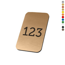 Kunststof nummerplaatje rechthoek