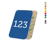 CombiCraft Kunststof nummerplaatje rechthoek met tape - per stuk