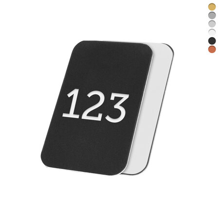 CombiCraft Laserfolie nummerplaatje rechthoek met tape - per stuk