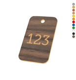CombiCraft Kunststof nummerplaatje rechthoek met gat - per stuk