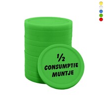 Consumptiemunten 1/2 Ø23mm - 100 stuks