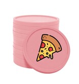 Gekleurde pizza consumptiemunten Ø29mm - per 100 stuks