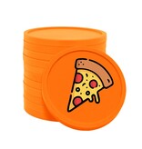 Gekleurde pizza consumptiemunten Ø29mm - per 100 stuks