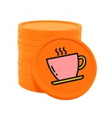 Gekleurde koffie consumptiemunten Ø29mm - per 100 stuks